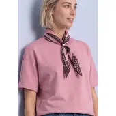 Street One T-Shirt mit Tunnelzug am Saum, im Silk-Look