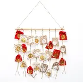 FÉÉRIC LIGHTS AND CHRISTMAS Adventskalender mit Säckchen, Polyester, 60 cm