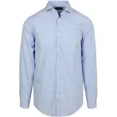 Steppin' Out Hemd Twill Streifen Hellblau