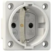 Pce 10584-0wsc Schutzkontakt-Anbausteckdose P-Nova+ 50x50 nat IP20 seitlich (weiß) 105840wsc