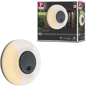 Paulmann LED-Wandlampe Aureva, anthrazit, Sensor Ø 22 cm CCT
