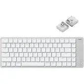 Lofree Flow 2 Kabellose Mechanische Tastatur Low Profile - Silver / Surfer Switches