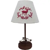 Clayre & Eef Tischlampe Braun Holz
