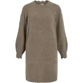 Vila Vinikolina Langärmeliges Strickkleid