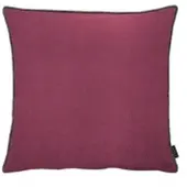 Apelt Dekokissen "Stone", lila (bordeaux, unifarben), B:46cm H:0,5cm L:46cm, Leinen, Polyester, Dekokissen_Sitzkissen_Kissenhüllen, Dekokissen, mit Kettelrand