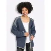 HEINE Strickjacke in rauchblau | Gr.: 36-38