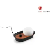 Faro LED-Wandlampe Maya, terracotta, Alu/Glas, Breite 12,2 cm
