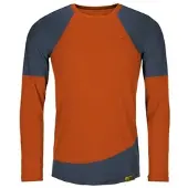 Grüezi Bag Woodwool Longsleeve Mr. Picard tiger orange-ocean cavern (5020) L
