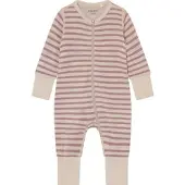 CeLaVi Jumpsuit LS - YD Stripe grape shake (6109) 50