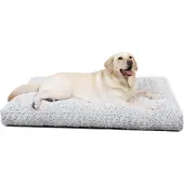 Sonstiges Hundebett Waschbar Hellgrau 90x60cm für Große Hunde, Rutschfest, Atmungsaktiv