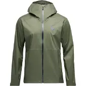 Black Diamond - Wasser- und winddichte atmungsaktive Jacke - M Fineline Stretch Shell Tundra für Herren - Größe XL - Grün