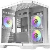 Darkflash Darflash FT350 Computergehäuse + 5 aRGB-Lüfter (weiß)