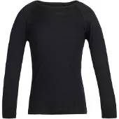 Icebreaker - Kids 200 Oasis L/S Crewe - Merinounterwäsche Gr 104 schwarz