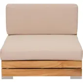 Lestix International Loungesessel Korsika Teak Massivholz mit Auflagen von Teako Design