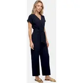 Betty Barclay Jumpsuit "Jumpsuit mit Eingrifftaschen", Damen, Gr. 38, EURO, blau (dunkelblau), Obermaterial: 99% Polyester PES. 1% Elasthan EL., Overalls Jumpsuit