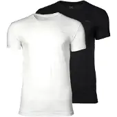 Gant für Herren. 900012008 2er Set T-Shirts Rundhalsausschnitt weiß, schwarz (XL), Lässig, Baumwolle, Kurzarm