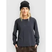 Quiksilver Langarmshirt "Essential", Damen, Gr. XL, grau (tarmac), Obermaterial: 100% Baumwolle., Shirts Langarmshirt