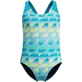 Speedo - Kid's Print Splashback One Piece - Badeanzug Gr 140 türkis