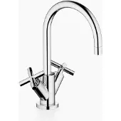 Dornbracht Waschtisch-Einlochbatterie, 165mm, Kreuzgriff TARA. Nr. 22513892-00 verchromt