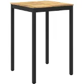 Syfax Gartenbar-Tisch NAARDEN Weiß gewaschen und Schwarz
