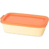 Koziol NORA BOX 1,4 l Schale mit Deckel – sweet yellow/strong coral