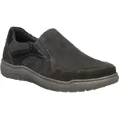 Josef seibel Slipper "Baxter 04, carbon-kombi", Herren, Gr. 43, grau (carbon, kombi), Schuhe Slipper