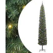 vidaXL Künstlicher Weihnachtsbaum mit 300 LEDs mit Ständer Grün 270 cm