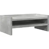 vidaXL Monitorständer Betongrau 42x24x16 cm Holzwerkstoff