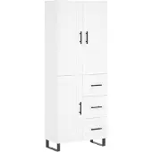 vidaXL Highboard Weiß 69,5x34x180 cm Holzwerkstoff