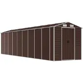 vidaXL Gerätehaus Braun 191x810x198 cm Verzinkter Stahl