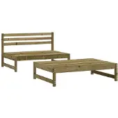 vidaXL 2-tlg. Garten-Lounge-Set Kiefernholz Imprägniert