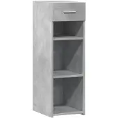 vidaXL Sideboard Betongrau 30x42,5x93 cm Holzwerkstoff