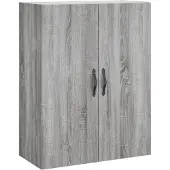 vidaXL Wandschrank Grau Sonoma 69,5x34x90 cm Holzwerkstoff