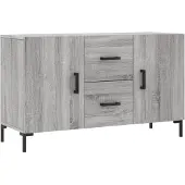 vidaXL Sideboard Grau Sonoma 100x36x60 cm Holzwerkstoff