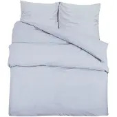 vidaXL Bettwäsche-Set Grau 155x220 cm Baumwolle