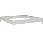 vidaXL Hochbeet 100x100x18,5 cm Edelstahl
