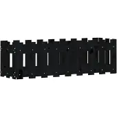 vidaXL Hochbeet Latten-Design Schwarz 100x30x30 cm Massivholz Kiefer