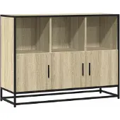 vidaXL Sideboard Sonoma-Eiche 100x35x76 cm Holzwerkstoff