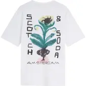 Scotch & Soda T-Shirt "T-Shirt Front & Back Artwork Tee 1er Pack", Herren, Gr. L, weiß, Obermaterial: 100% Baumwolle CO., Shirts T-Shirt