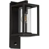 LUCANDE Außenwandlampe Ferda, Sensor Fassung unten anthrazit