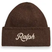 Ralph Lauren für Herren. 449P20248003 Braune Ralph-Mütze von Cooper (OSFA), Lässig, Wolle