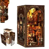 Honeywell Kunstvolles Book Nook Holzset mit LED-Licht Viktorianisches Design Sammlerstück
