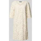 Betty Barclay Spitzen-Kleid V-Ausschnitt weiss
