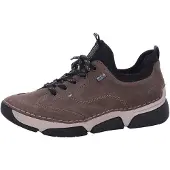 Rieker Slip-On Sneaker , Damen, Gr. 37, grau, Veloursleder, Schuhe Slip-On Sneaker, Slipper, Schlupfschuh, Freizeitsneaker mit TEX-Membrane