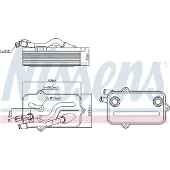 Nissens Ölkühler, Automatikgetriebe 90782 für AUDI