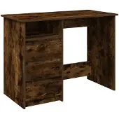 vidaXL Schreibtisch Räuchereiche 102x50x75 cm Holzwerkstoff