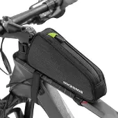 Markenlos Fahrradrahmentasche für Oberrohr - Geeignet für MTB und Rennräder - Schwarz 1,1L