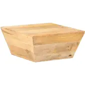 vidaXL Couchtisch V-Form 66x66x30 cm Mango Massivholz