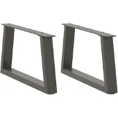 vidaXL Couchtischbeine V-Form 2 Stück Anthrazit 50x(30-31,3) cm Stahl