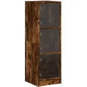 Super Merchant Highboard mit Glastüren Räuchereiche 35x37x109 cm